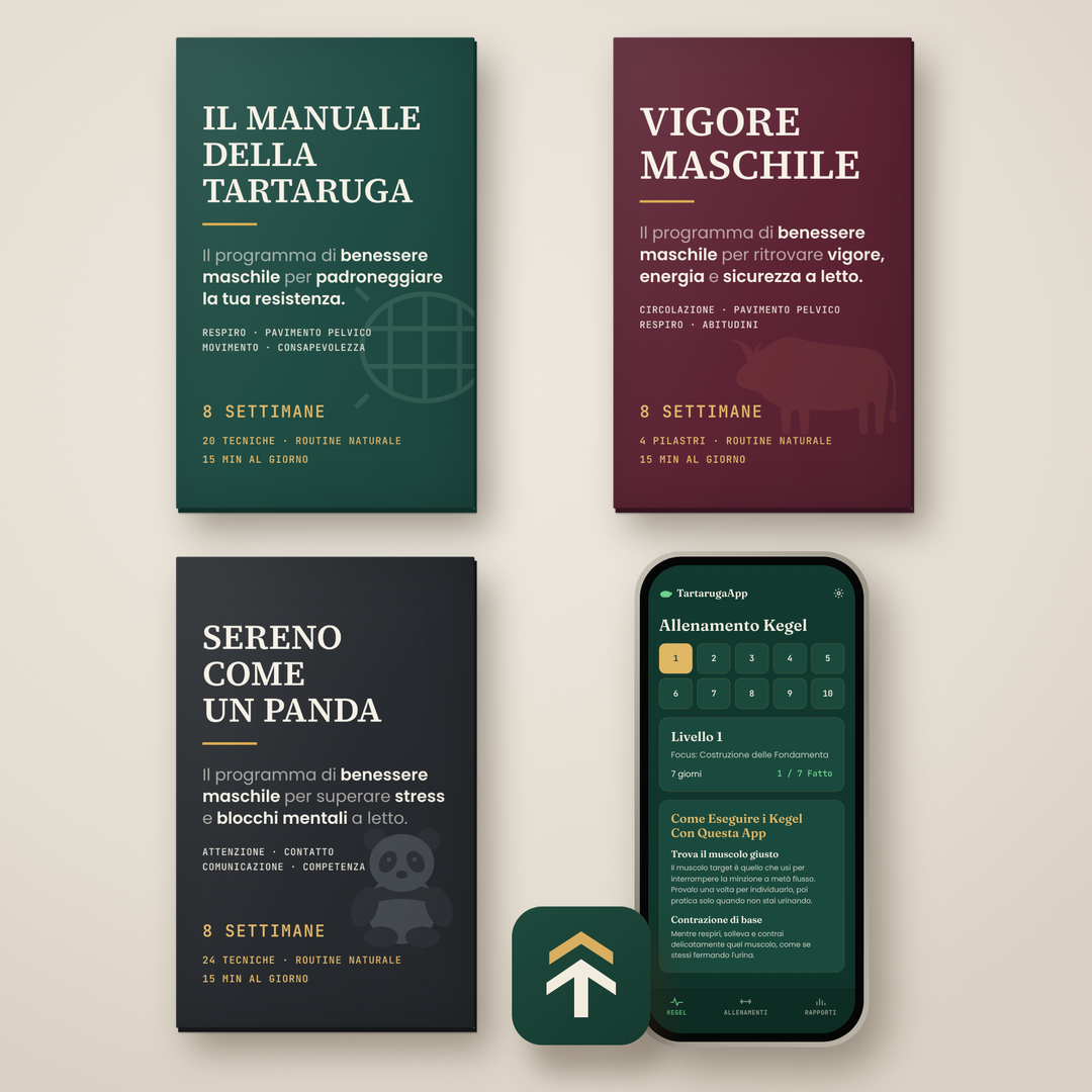 La Collana Completa - Il Manuale della Tartaruga, Vigore Maschile, Sereno come un Panda e la Tartaruga App